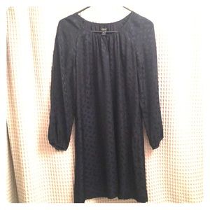 J crew navy silk paisley dress sz 4